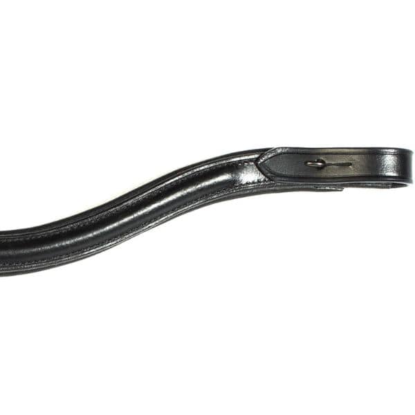 Eques Wave frontriem zwart leer (3) Eques Wave frontriem zwart leer