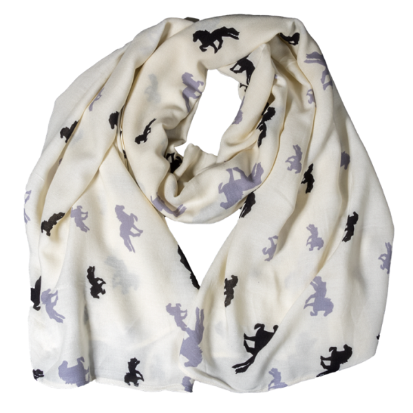 Karlslund sjaal beige-grijs