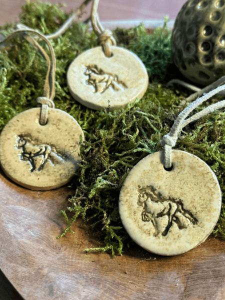 Sleutelhanger IJslander keramiek Sleutelhanger IJslander keramiek